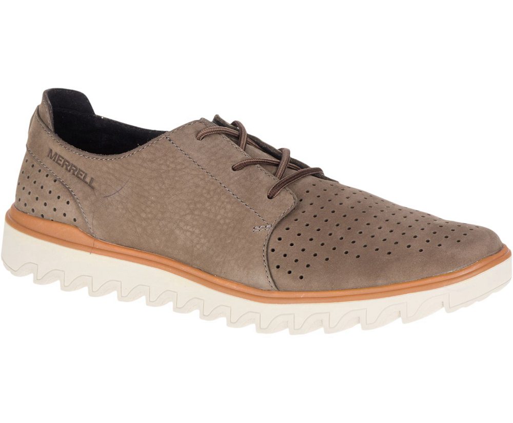 Merrell Sneakers Grey - Downtown Lace - Mens 38QXSTUYJ